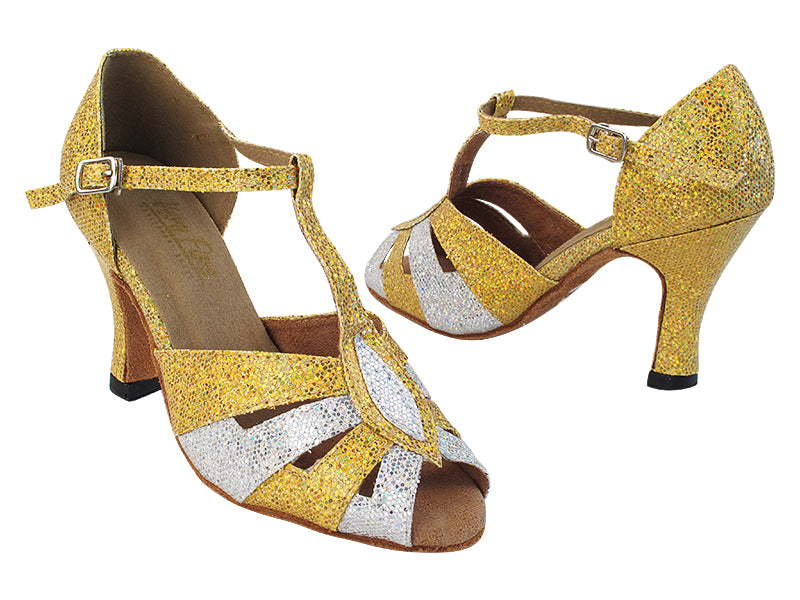 2702 173 Light Gold Scale_107 Silver Scale with (6812) 3 inch Heel in the photo