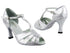 2702 259 Silver Satin with 3" Heel in the photo