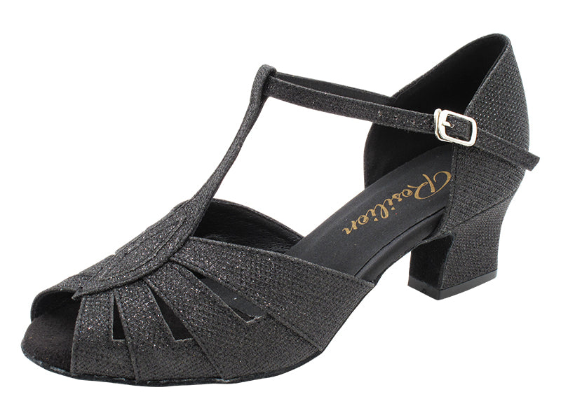 2702 273 Black Glitter with 2" TC Heel (3149) in the photo