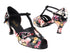 2702 288 Flower PU_73 Black Nubuck_T with 2.5" Low Heel (2899) in the photo