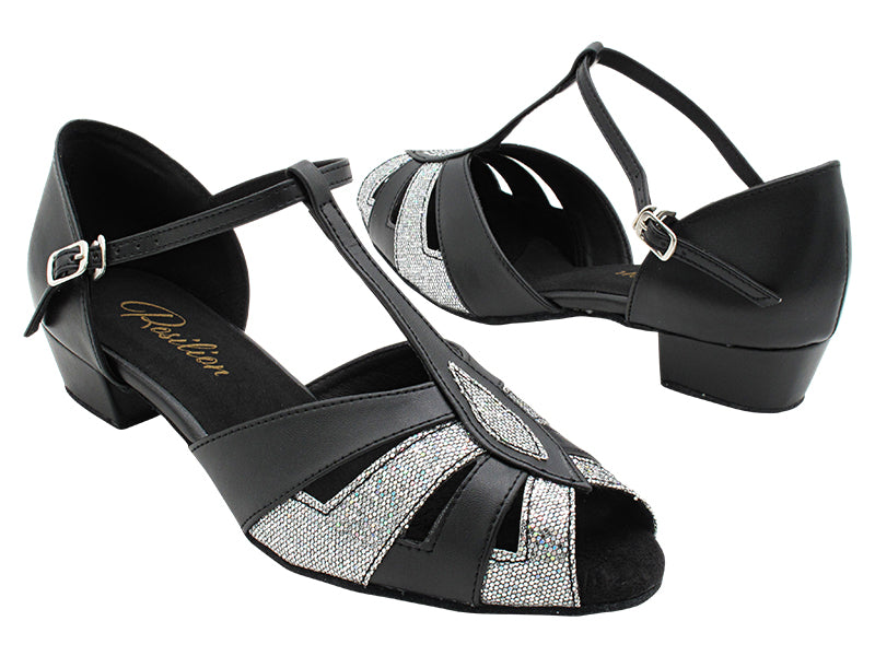 2702 Black Leather_172 Grey Scale with 1" Heel (8881) in the photo