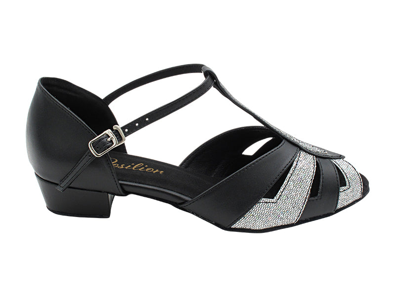 2702 Black Leather_172 Grey Scale with 1" Heel (8881) in the photo