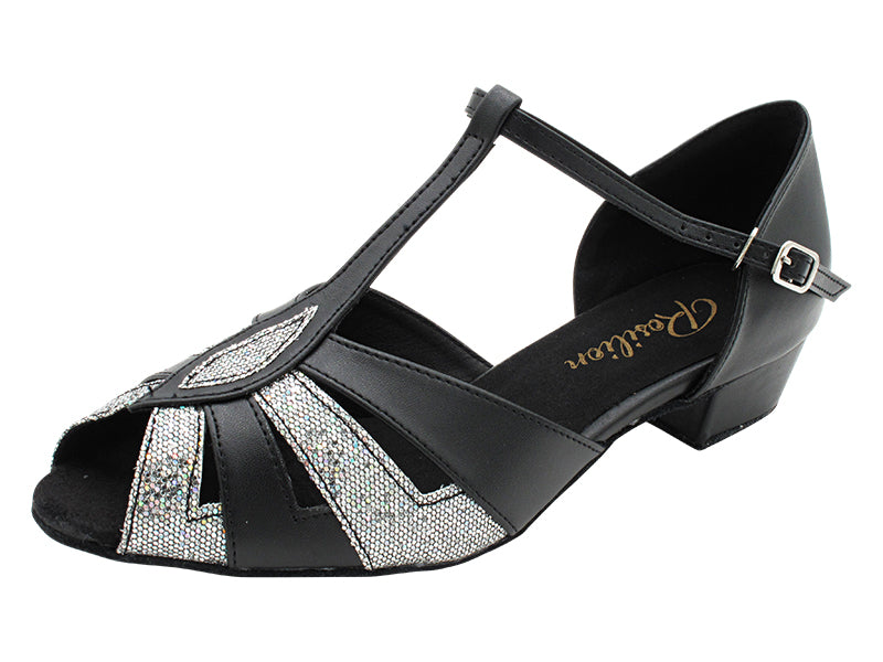 2702 Black Leather_172 Grey Scale with 1" Heel (8881) in the photo