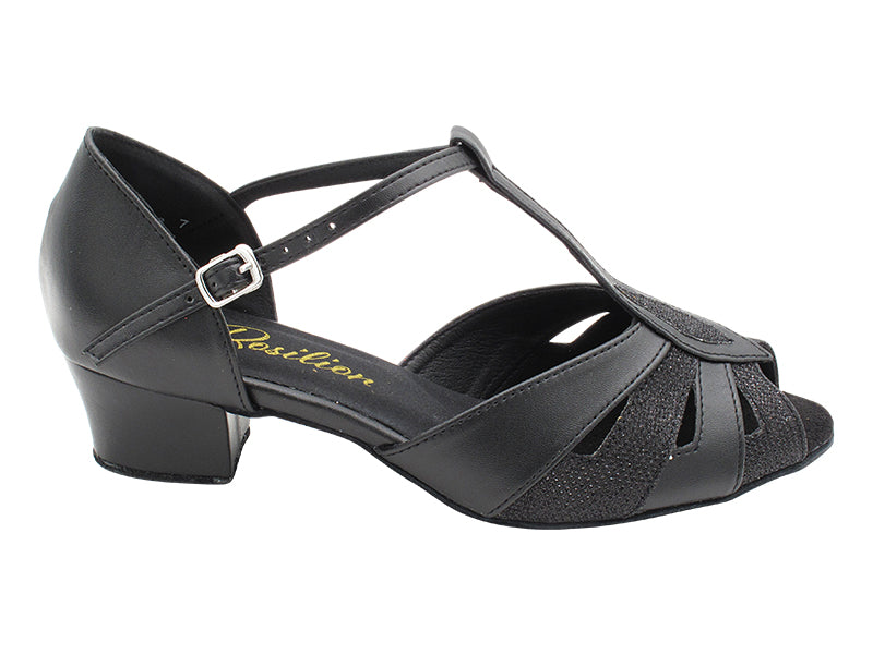 2702 Black Leather & 273 Glitter Satin with 1.5" Heel (2001) in the photo