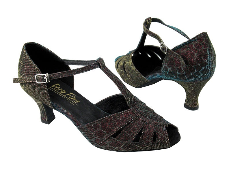 2702 Blue Illusion with 2.5" Low heel in the photo