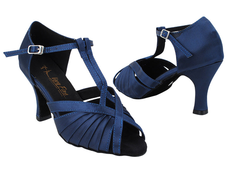 2707LEDSS 85 Dark Blue Satin with 3" Heel (6812) in the photo