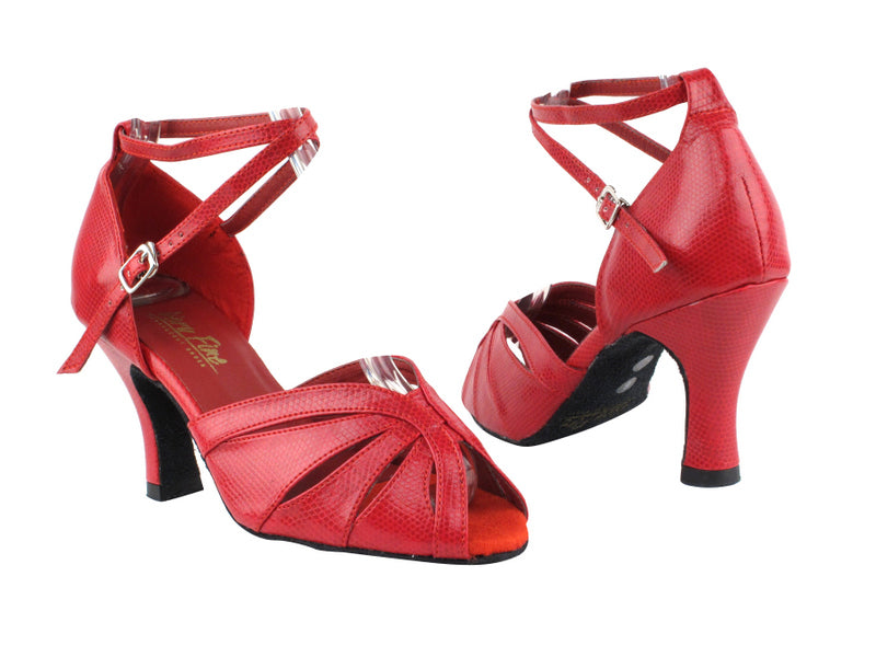 2713 175 Red Snake with 3" Heel in the photo