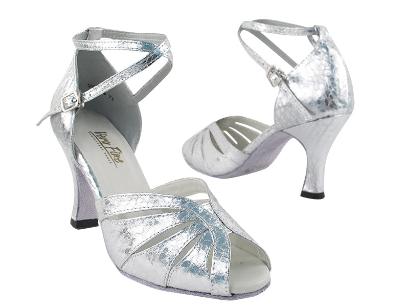 2713 Ultra Silver with 3" heel in the photo