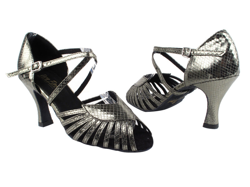 2717 224 Snake Grey with 3" Heel in the photo