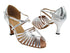 2717 Silver Leather with 3" Heel in the photo