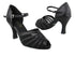 2719 127 Black Stardust_Black Mesh with 3" Heel in the photo