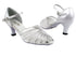 2719 259 Silver Satin_White Mesh with 2.5" Heel in the photo