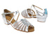 2719XFT 61 Silver PU_White Mesh with 1" Women Heel in the photo