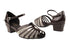 2719 262 Copper Crocodile Patent PU_Flesh Mesh with 1.5" Medium Heel in the photo