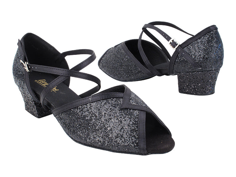 2721 12 Black Sparkle_Black Satin Trim