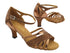 2770LEDSS Copper Glitter Satin & Dark Tan Copper with 2.5" Heel (2899) in the photo