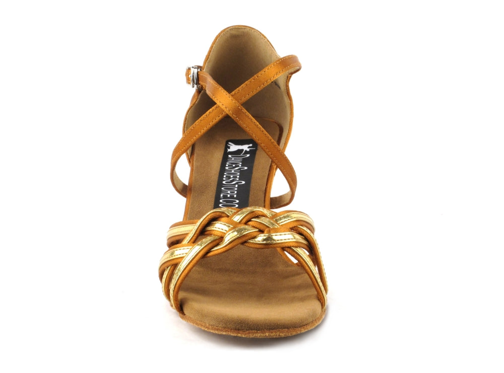 2781LEDSS Dark Tan Satin with 2.5" heel (2899)  in the photo