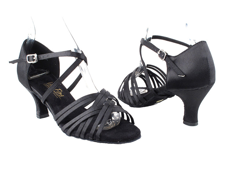 2784LEDSS Black Satin with 2.5" Low heel (2899) in the photo