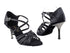2784LEDSS Black Satin with 3" slim heel (6646) in the photo