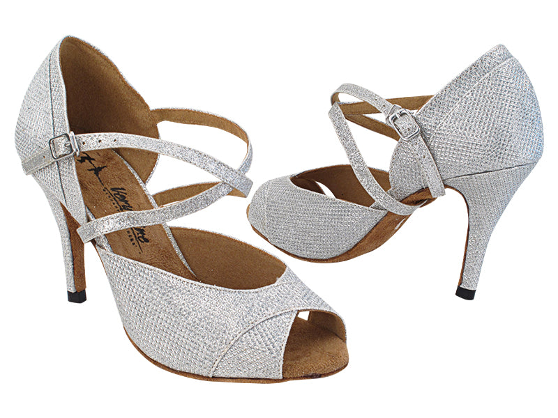 2828LEDSS Silver Glitter Satin Whole