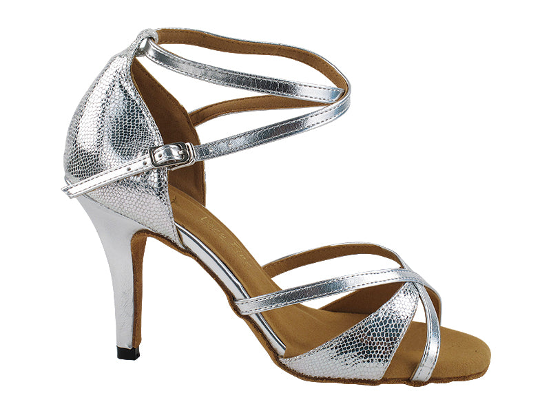 2829LEDSS Silver & Silver Trim with 3.5" Stiletto Heel in the photo