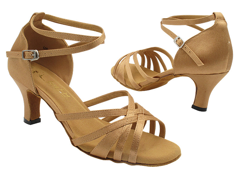 2849W Brown Satin (wide fit) with 2.5" Heel (2899) in the photo
