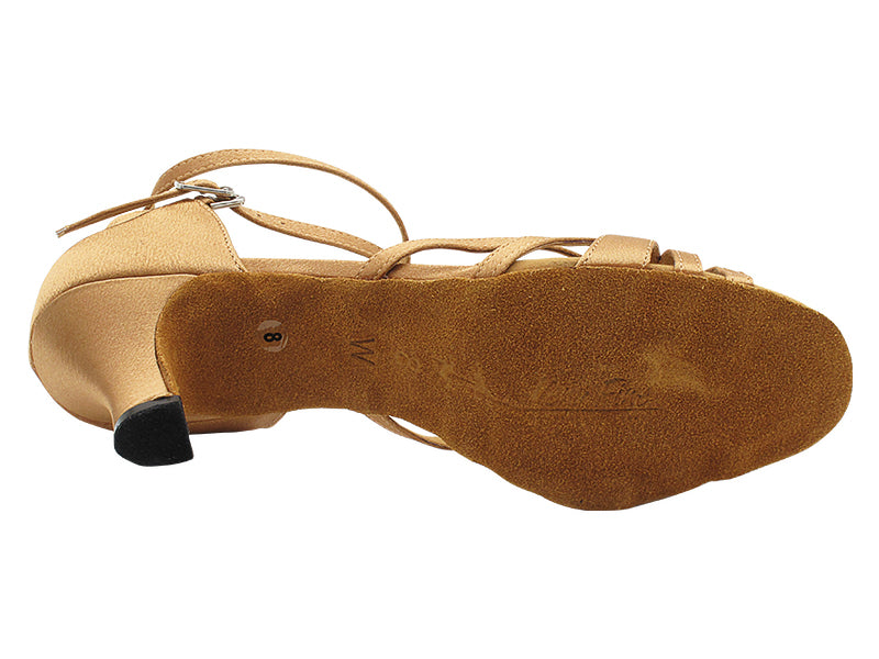 2849W Brown Satin (wide fit) with 2.5" Heel (2899) in the photo