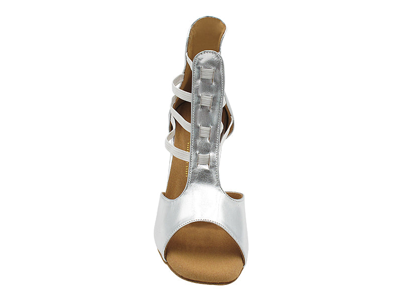 2852LEDSS Silver Shinny Leather with 3" Heel (6812) in the photo
