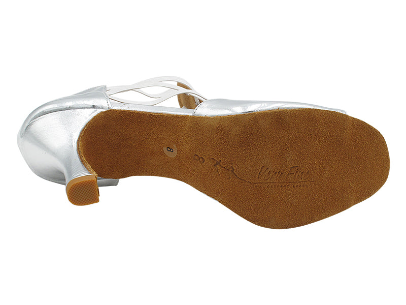 2852LEDSS Silver Shinny Leather with 3" Heel (6812) in the photo
