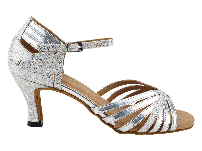 2860LEDSS Silver Scale & Silver Trim with 2.5" Low Heel (2899) in the photo