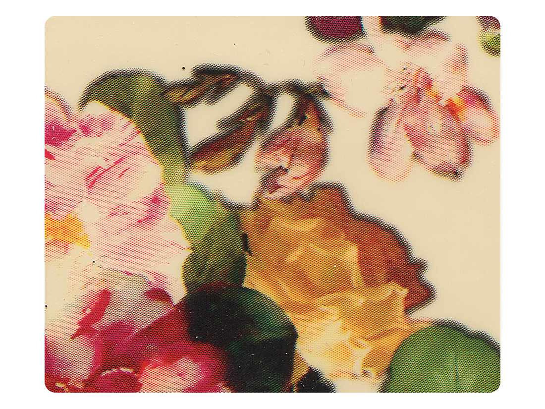 287 Flower PU Fabric Swatch