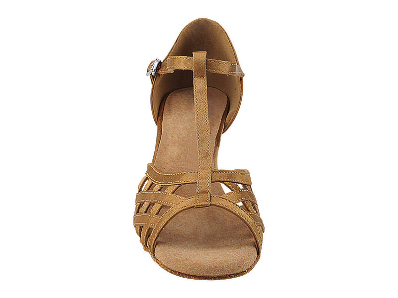 2891LEDSS Brown Satin with 2.5" Heel (2899) in the photo
