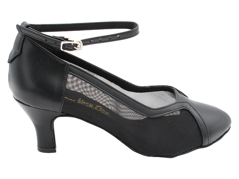 2899LEDSS Black Leather & Mesh with 2.5" Heel (2899) in the photo