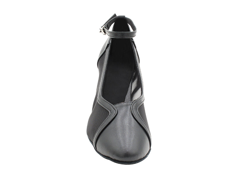 2899LEDSS Black Leather & Mesh with 2.5" Heel (2899) in the photo