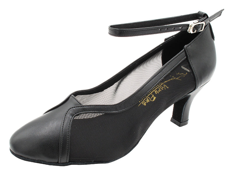 2899LEDSS Black Leather & Mesh with 2.5" Heel (2899) in the photo