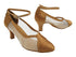 2899LEDSS Brown Satin & Flesh Mesh with 2.5" Heel (2899) in the photo