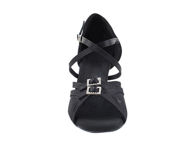 2923LEDSS Black Satin with 2.5" Heel (2899) in the photo