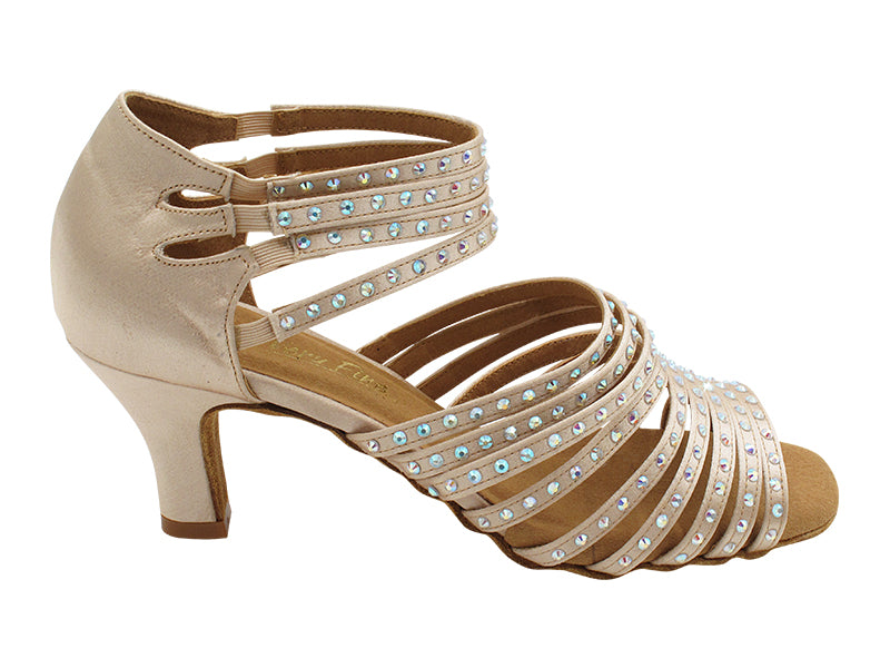 2934Bling Flesh Satin with 2.5" Heel (2899) in the photo