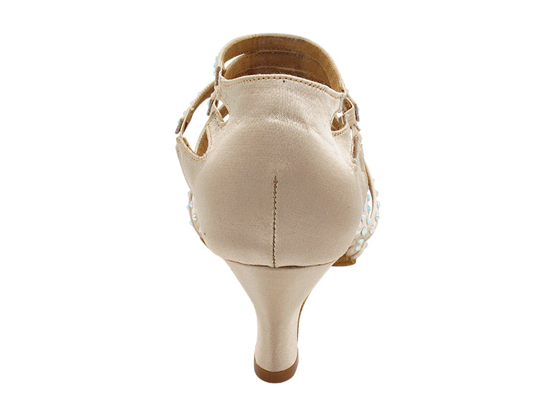 2934Bling Flesh Satin with 2.5" Heel (2899) in the photo