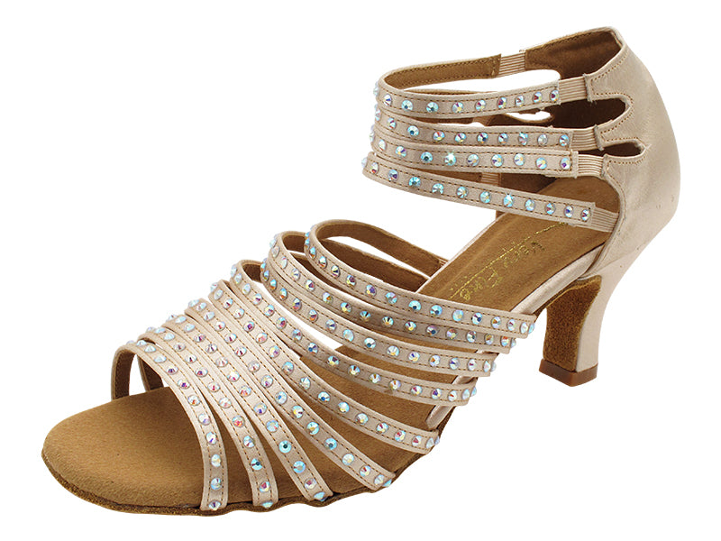 2934Bling Flesh Satin with 2.5" Heel (2899) in the photo