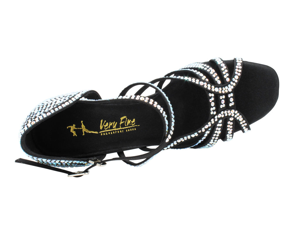 2935BlingTwo Black Satin with 3" Heel (5059) in the photo