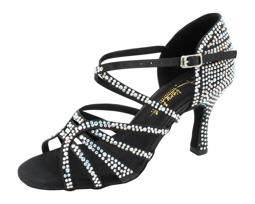 2935BlingTwo Black Satin with 3" Heel (5059) in the photo
