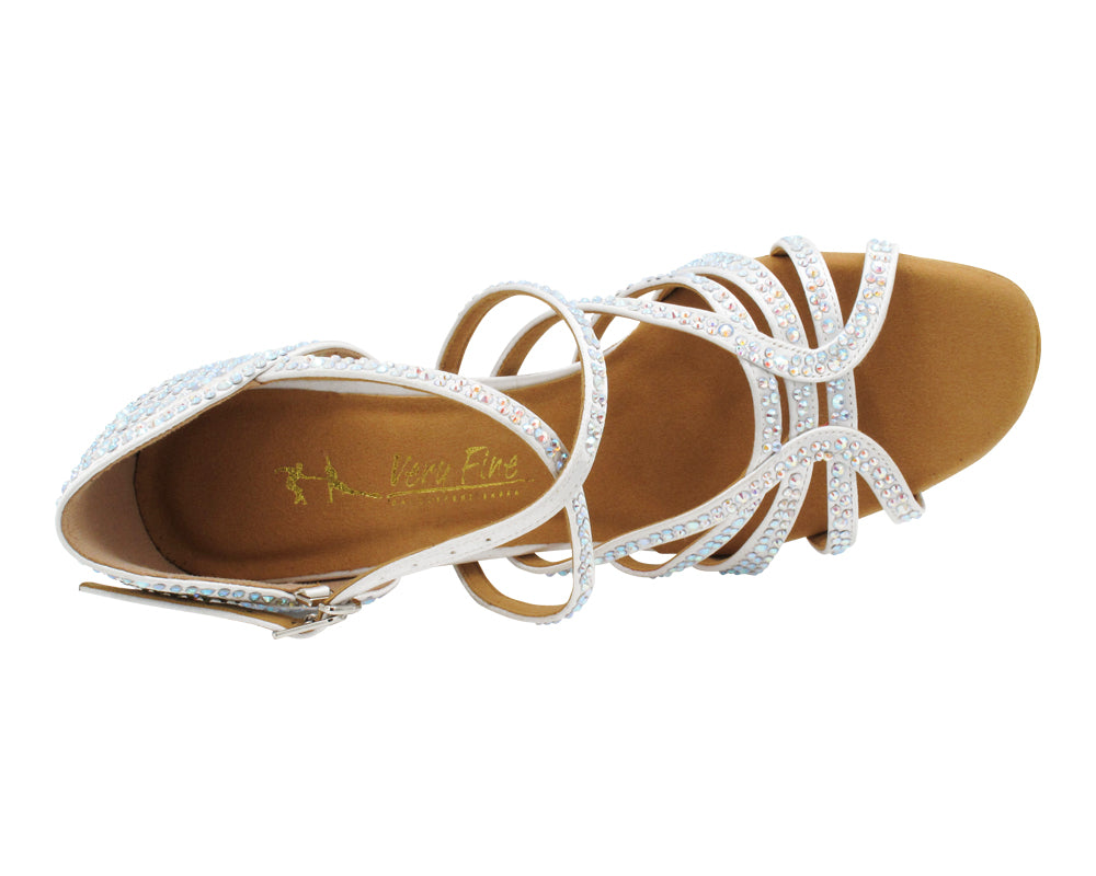 2935BlingTwo White Satin with 3" Heel (5059) in the photo