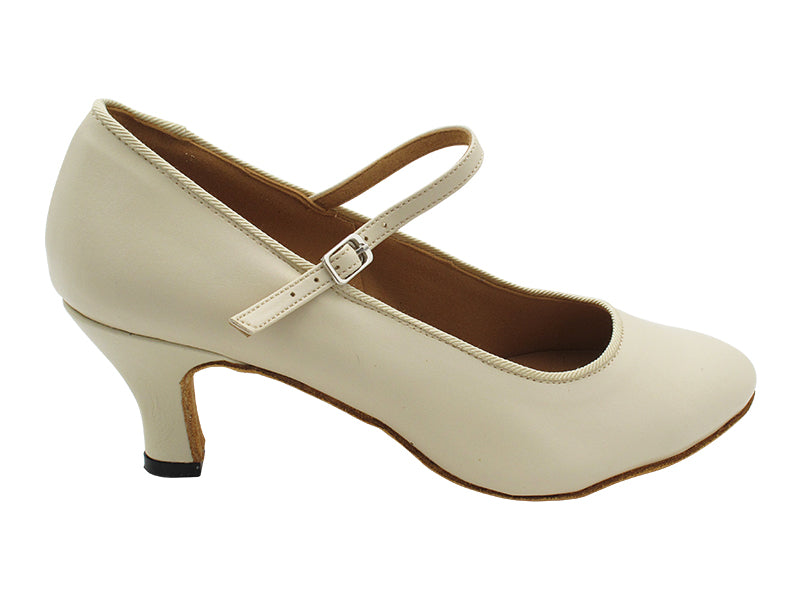 3008 Light Beige Leather with 2.5" Heel (2899) in the photo