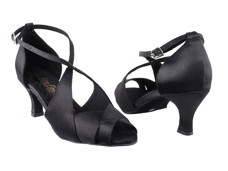 3030LEDSS Black Satin with 2.5" Low heel (2899) in the photo