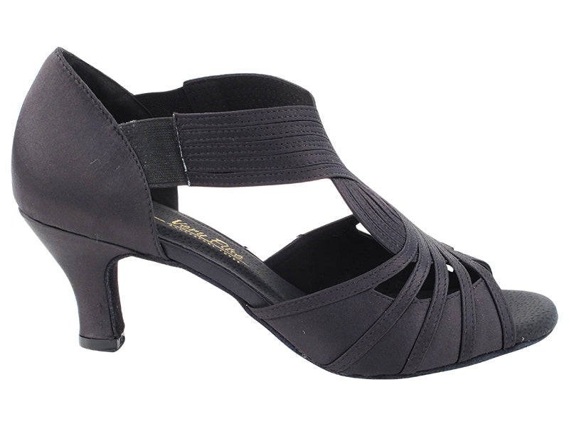 3032LEDSS Black Satin with 2.5" Low Heel (2899) in the photo