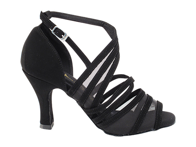 3035LEDSS Black Nubuck & Black Mesh with 3" Heel (6812) in the photo