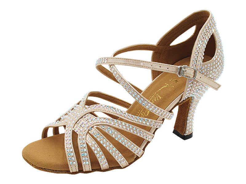 3038Bling Flesh Satin with 3" Heel (6812) in the photo