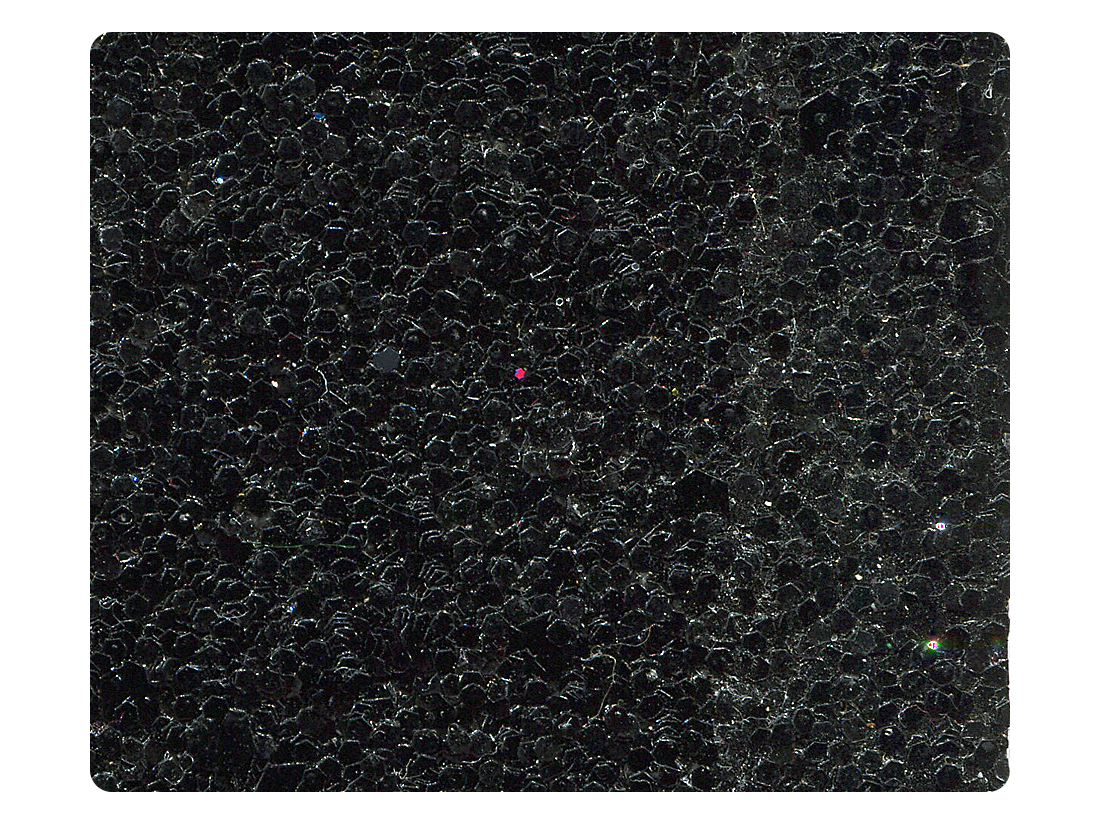 30 Black Sparkle Fabric Swatch