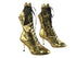 3301Boot 251 Gold Snake with Gold Leather 3" Slim Heel in the photo